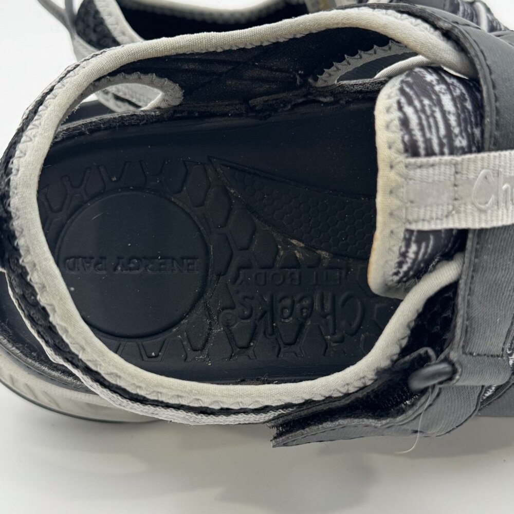 Cheeks Womens Energy Pad Sport Sandals Size 9W Tony Little Reflective Shoes - Picture 5 of 11